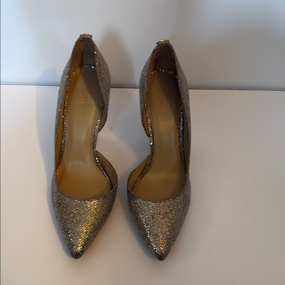 Michael by Michael Kors Nathalie Flex High Pump Glitter Women's Pump Heels